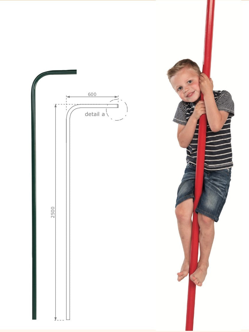 Firemans Pole 2.5m - RED