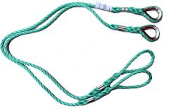 Tyre basket replacement ropes with loop